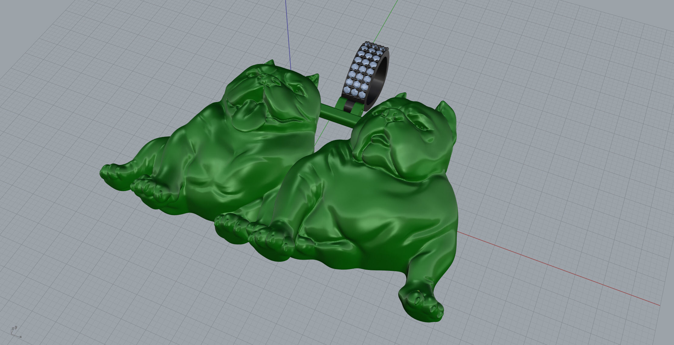 Bully Pendant 3D print model_6