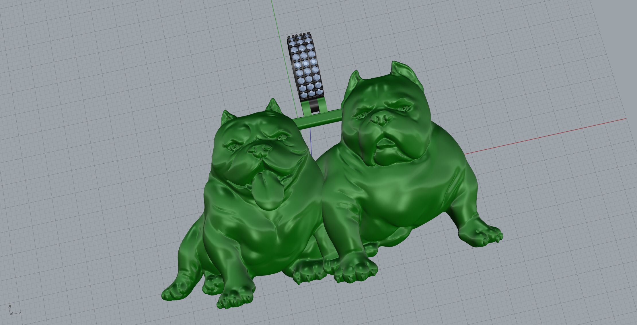 Bully Pendant 3D print model_3