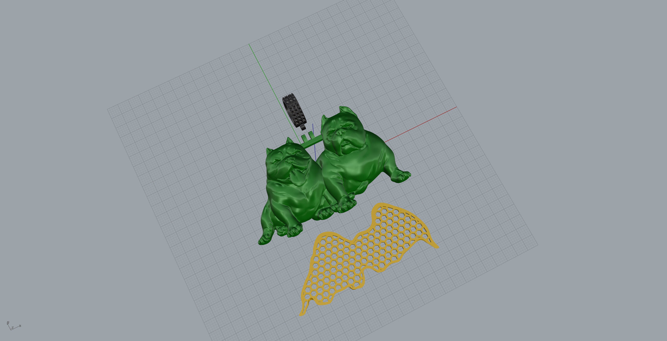 Bully Pendant 3D print model_10
