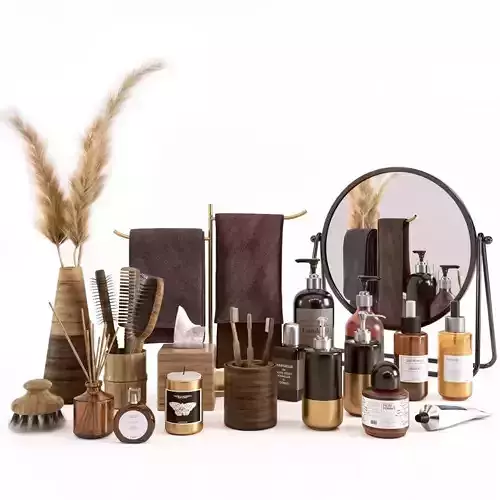 bathroom accessories with decor