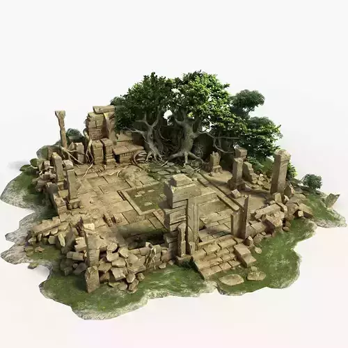 Temple Ruins 3D model