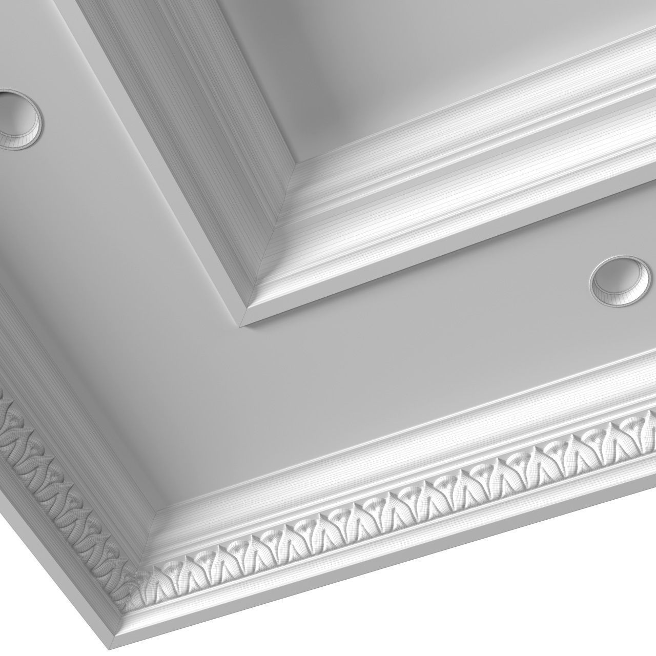 Ceiling in oriental style Arabic Ceiling 3D model_4