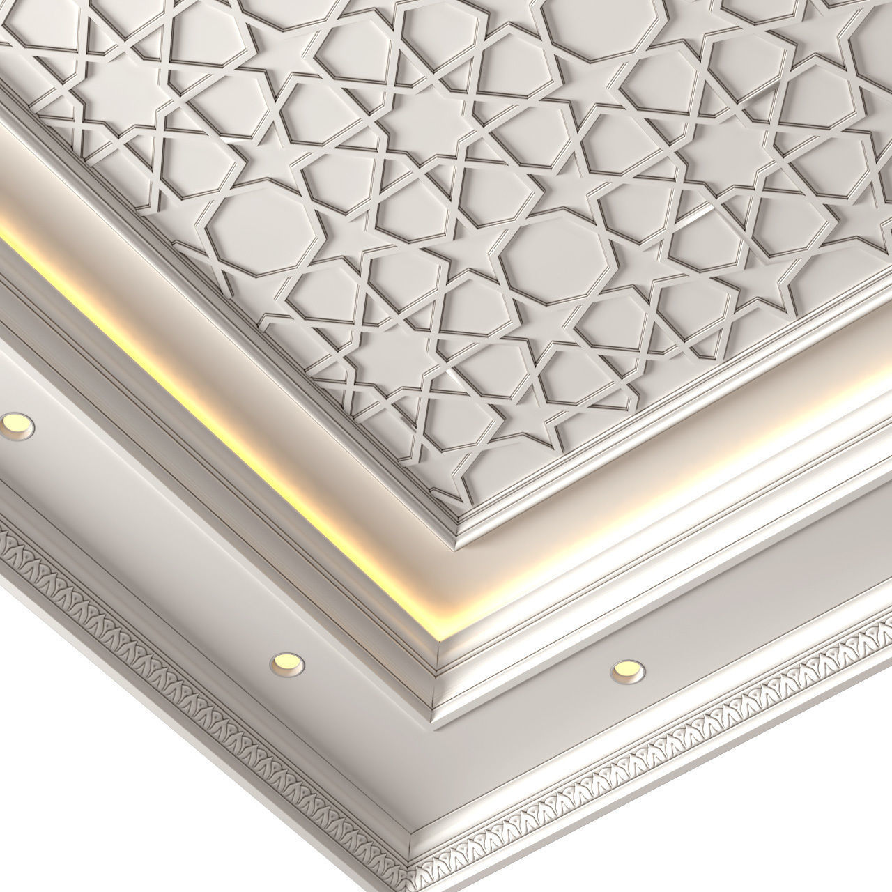 Ceiling in oriental style Arabic Ceiling 3D model_3