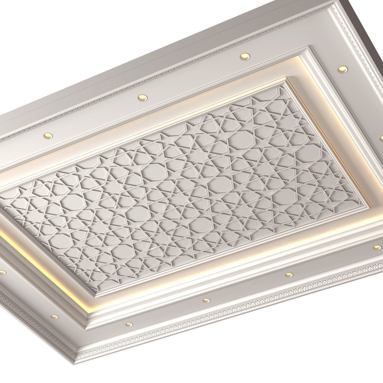 Ceiling in oriental style Arabic Ceiling 3D model_1