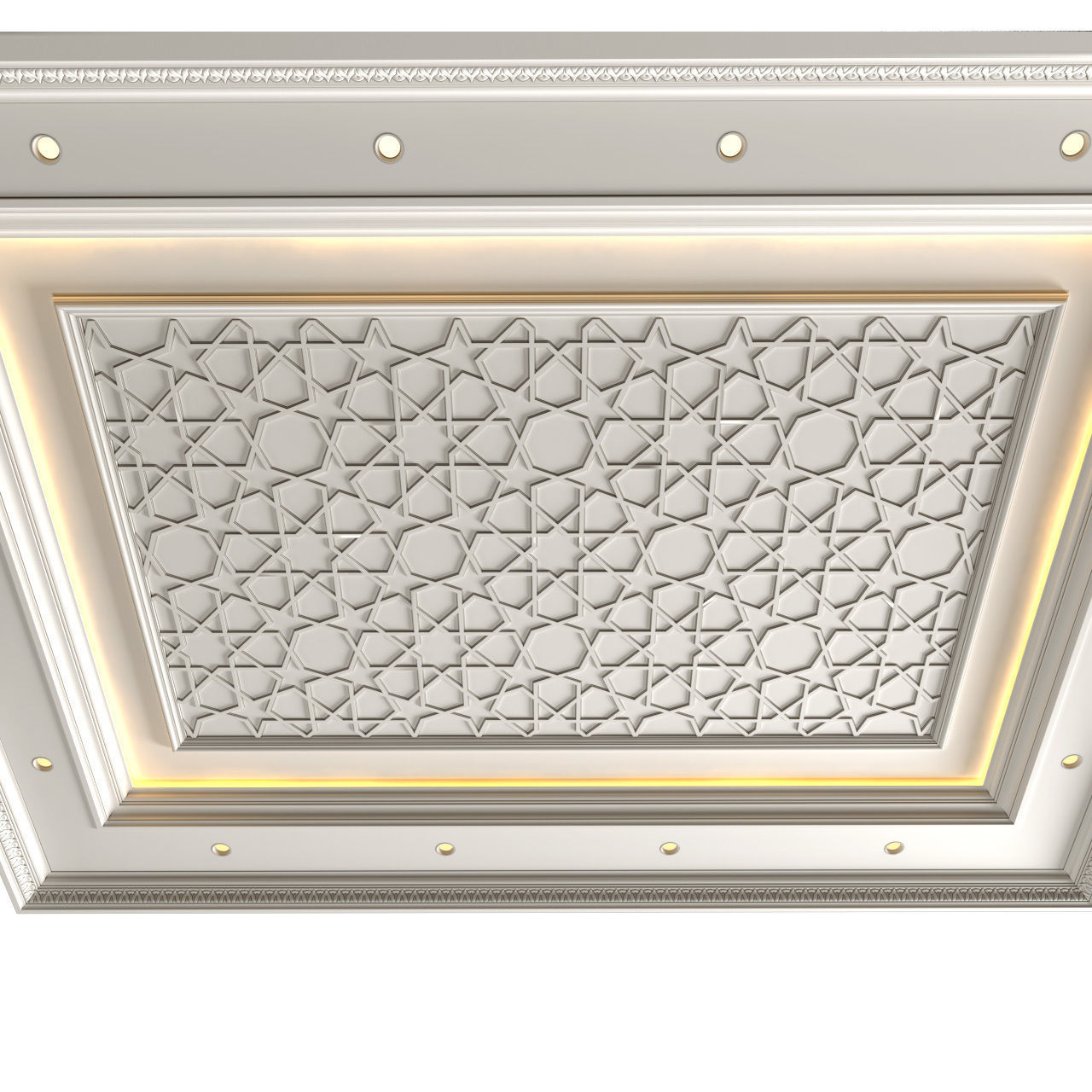 Ceiling in oriental style Arabic Ceiling 3D model_2