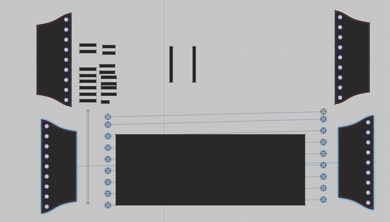 Corset silver 3D model_5