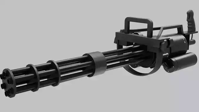 Classic Army M134-A2 minigun Free 3D model