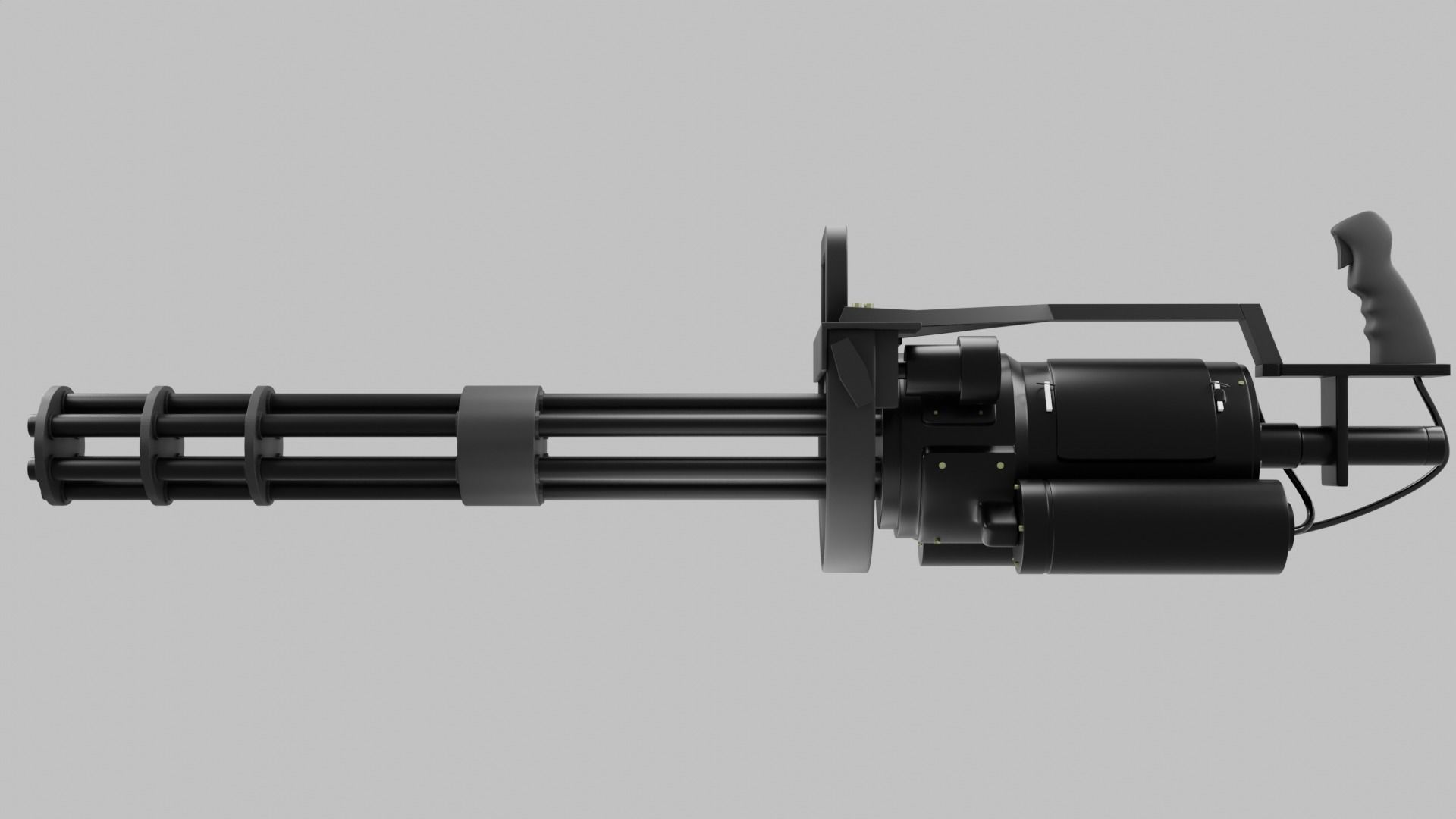 Classic Army M134-A2 minigun free 3D model | CGTrader