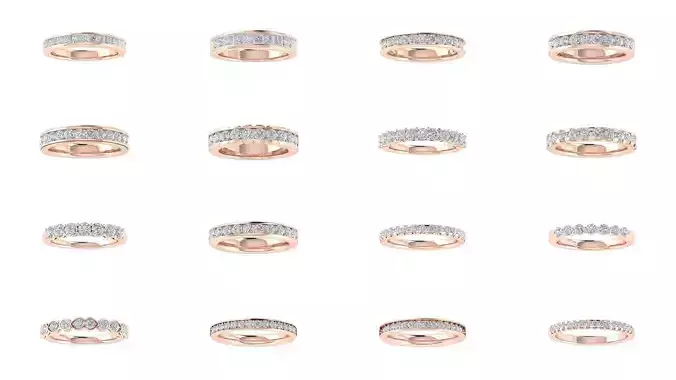 60 Eternity Wedding Engagement Women Ring Collection 