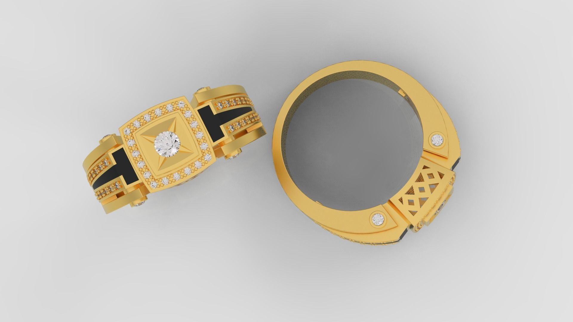 Mens ring 3d print model A29 3D print model_3