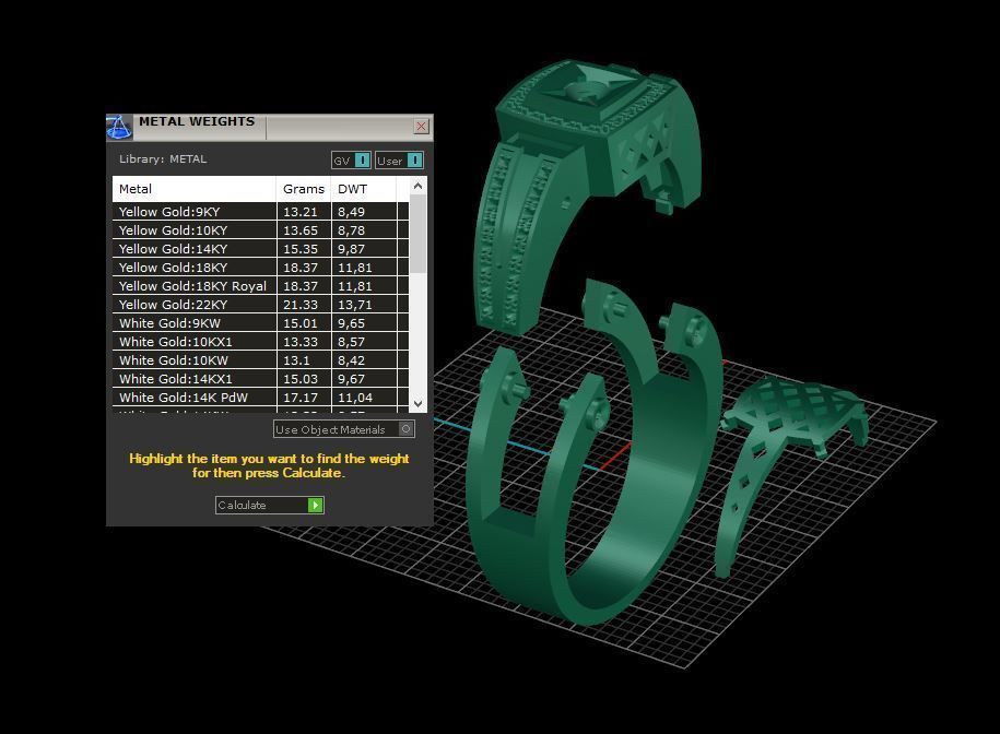 Mens ring 3d print model A29 3D print model_8