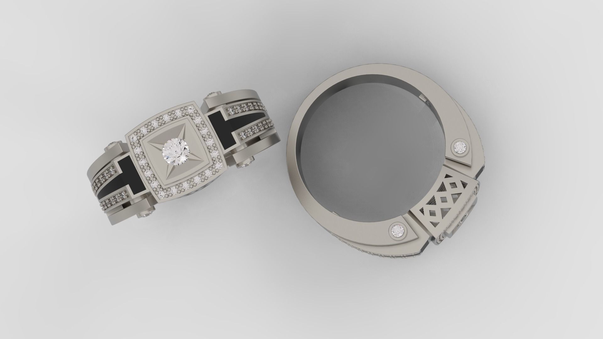 Mens ring 3d print model A29 3D print model_2