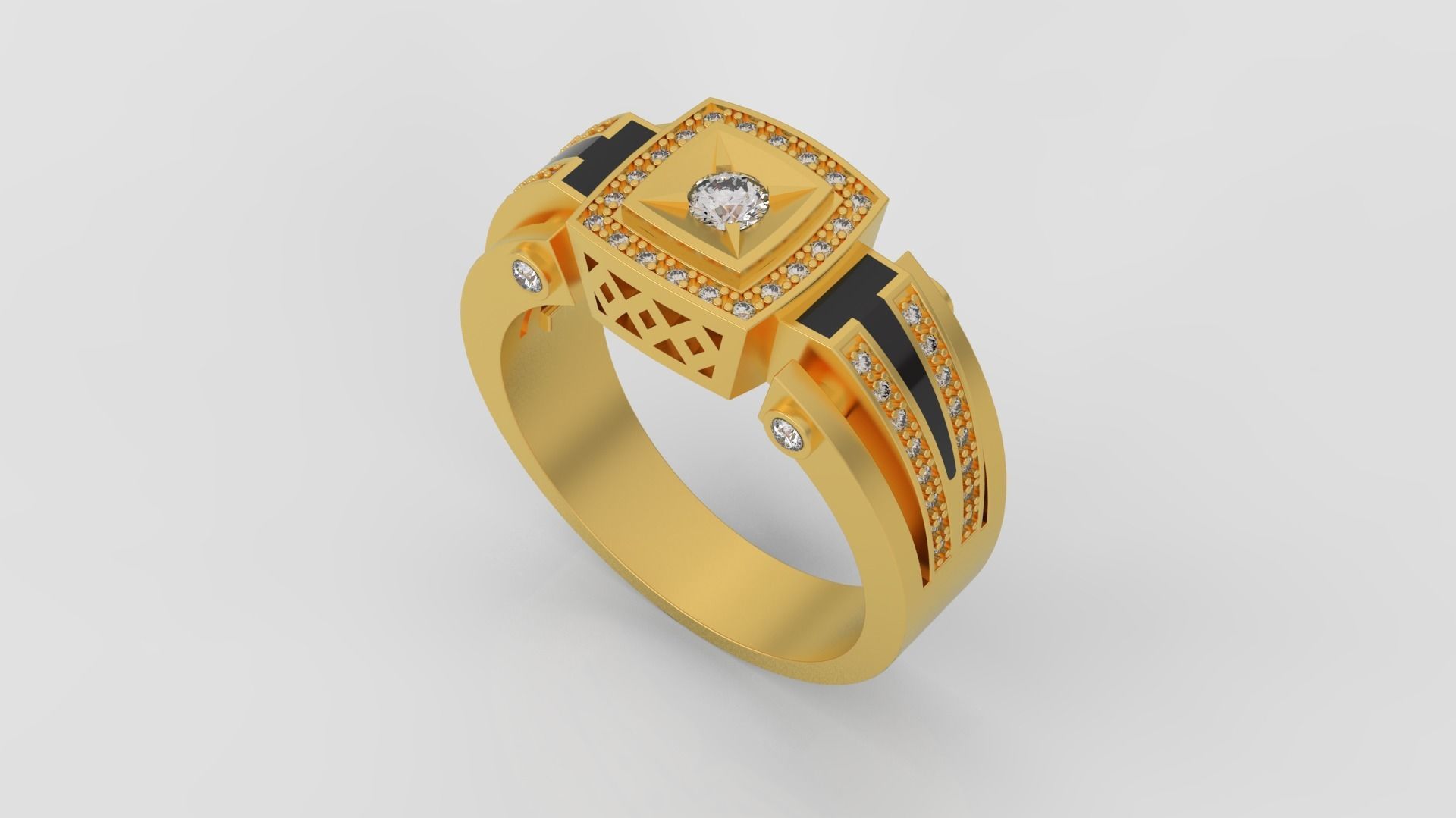 Mens ring 3d print model A29 3D print model_1