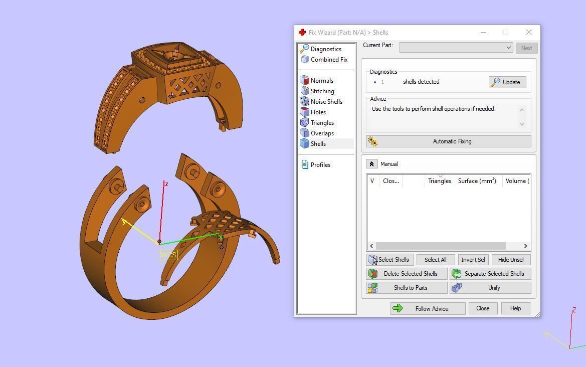 Mens ring 3d print model A29 3D print model_6