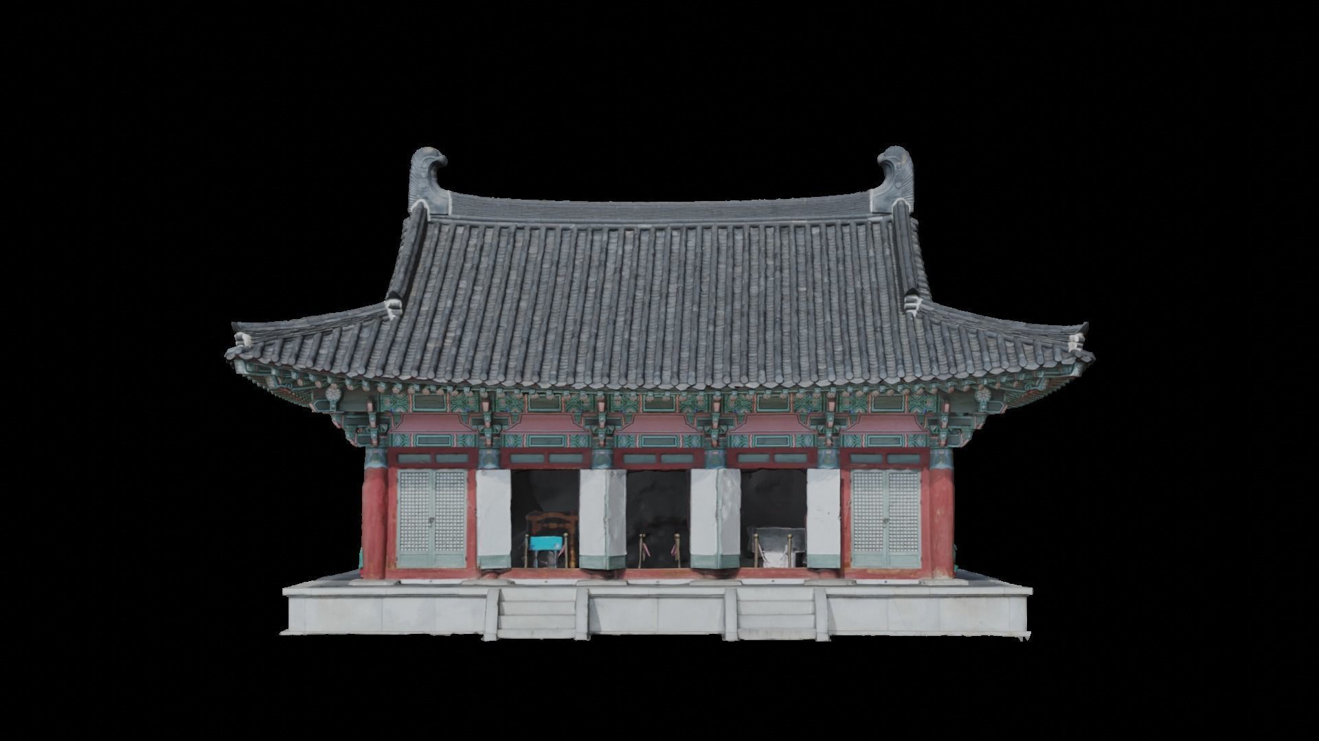 Heungdeoksa Temple Site 3D model_2