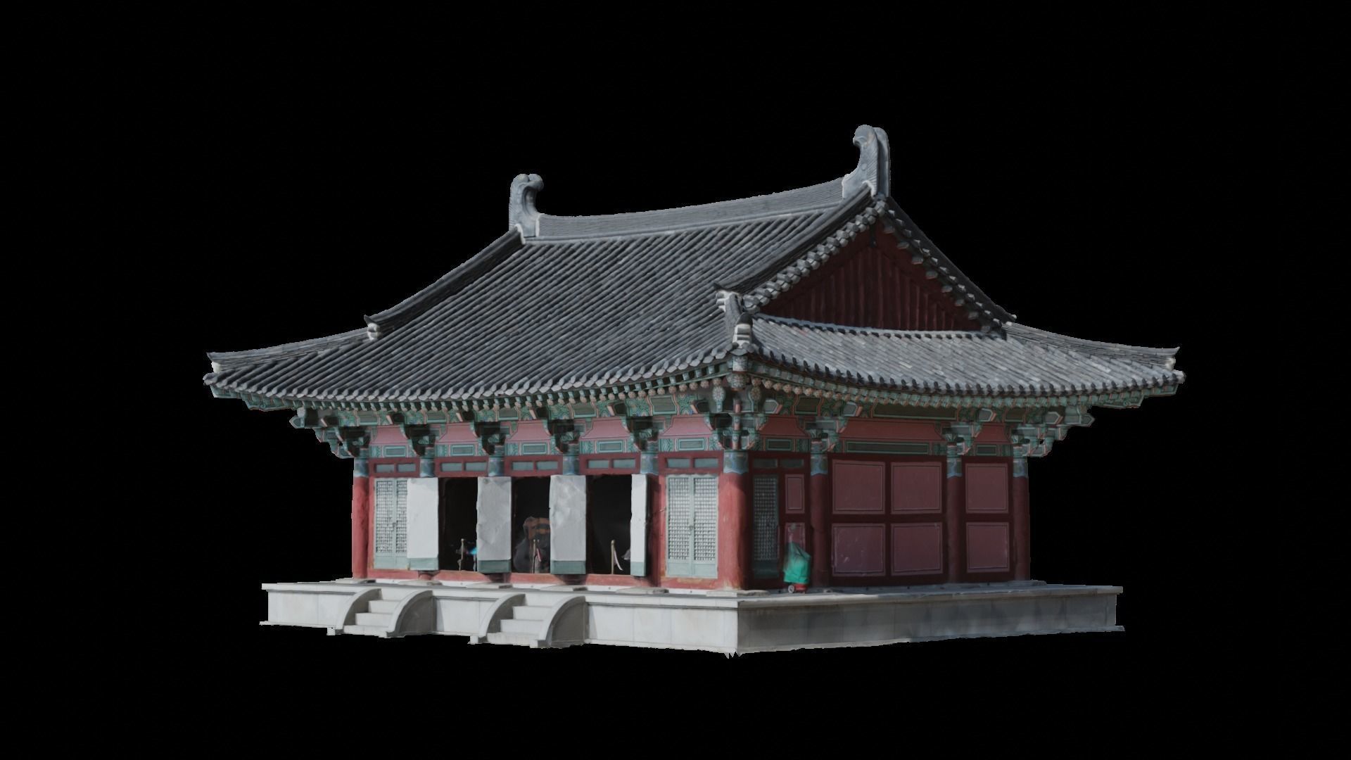 Heungdeoksa Temple Site 3D model_1