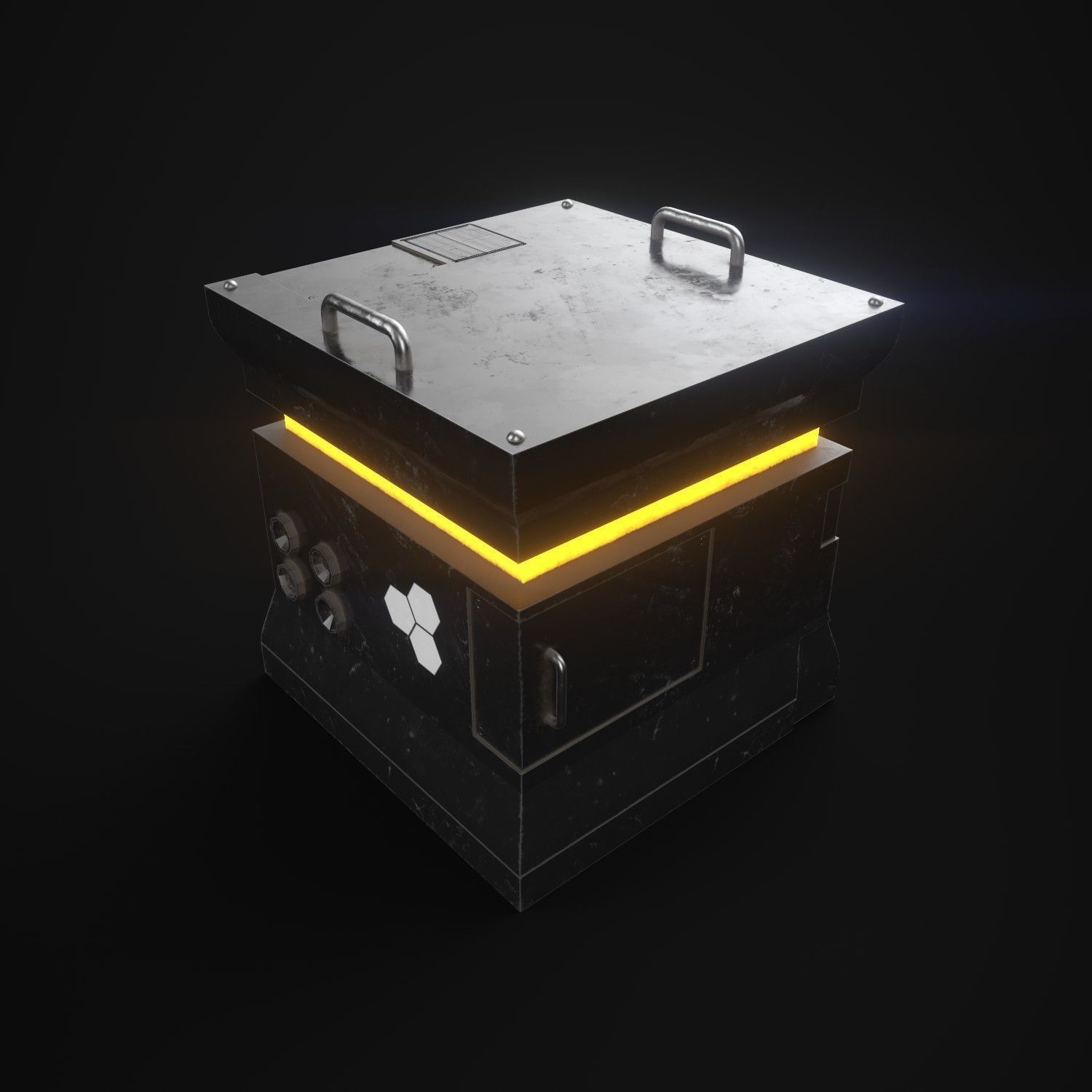 3D model Sci-fi Box PBR Low Poly model VR / AR / low-poly | CGTrader