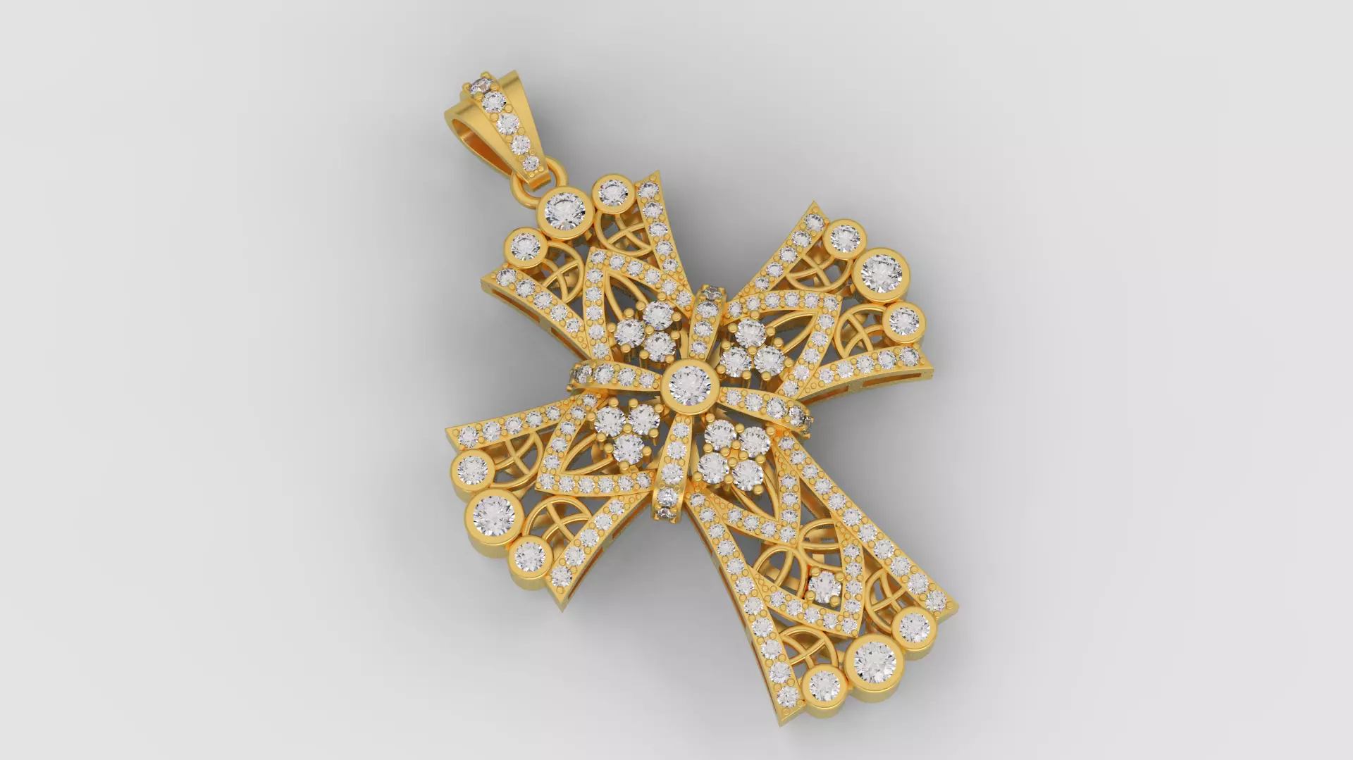 Diamond cross  3d print model A45 3D print model_0