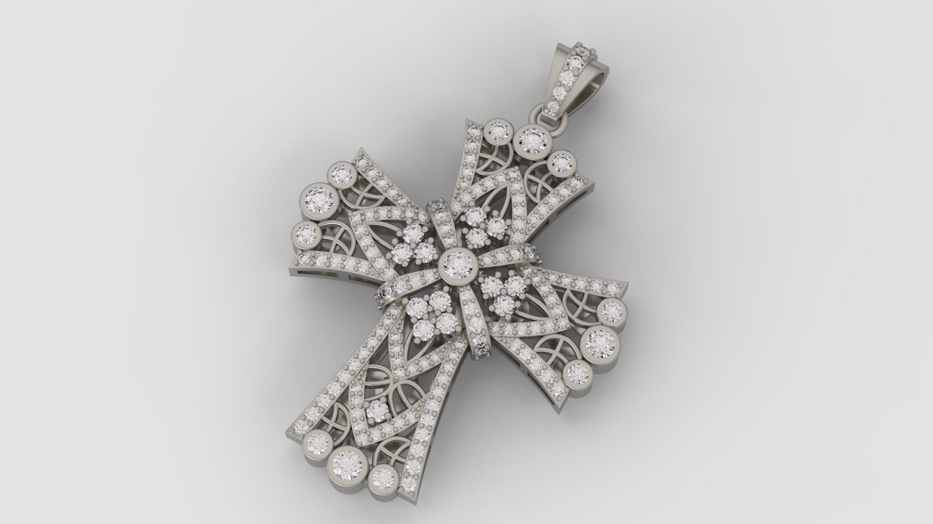 Diamond cross  3d print model A45 3D print model_1