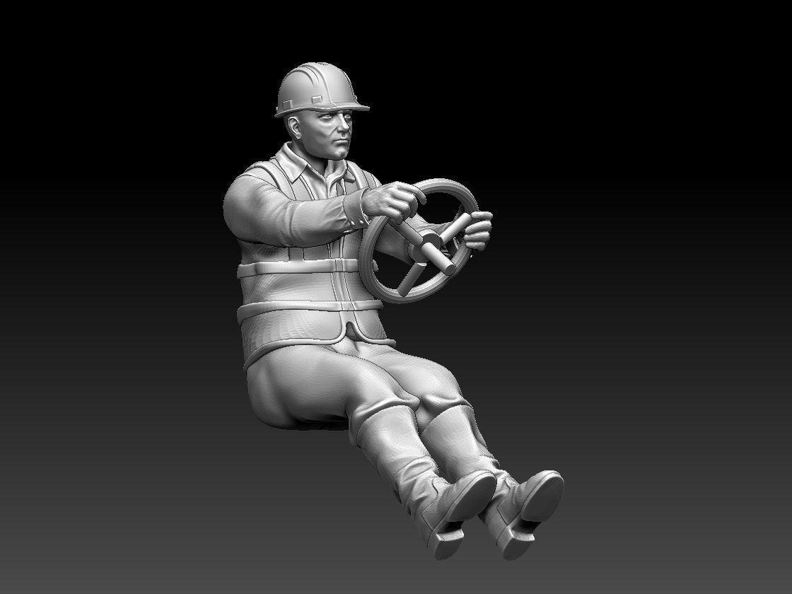 builders construction worker working on table 3D print model_13