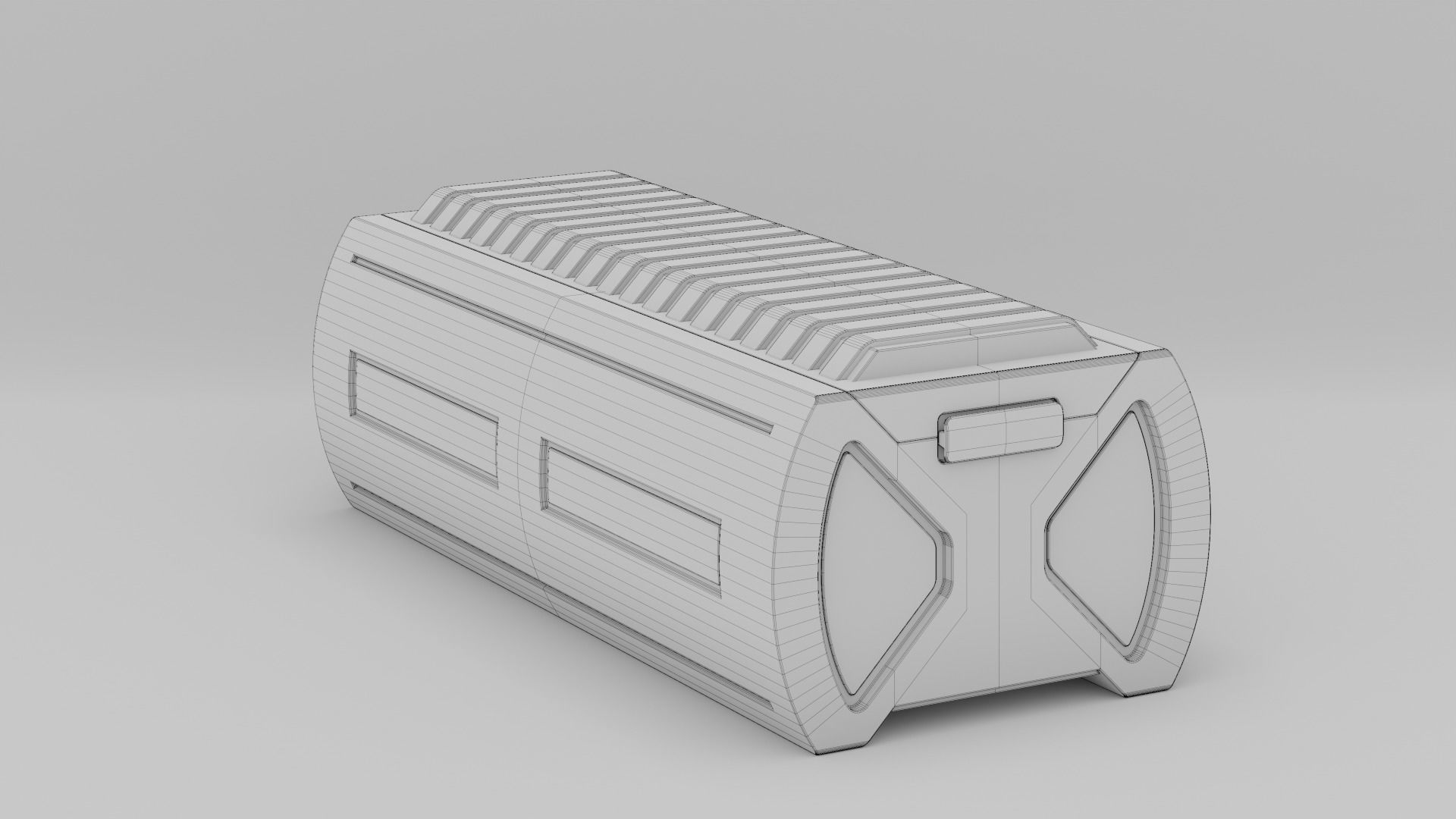 Sci Fi Cargo Container 3 3D model_5