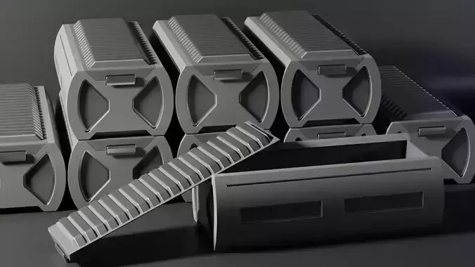 Sci Fi Cargo Container 3 3D model