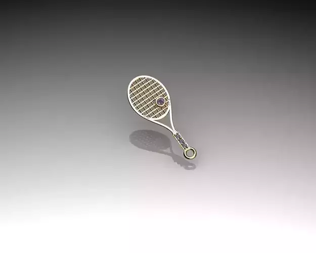Tennis racket Necklace  3D print model