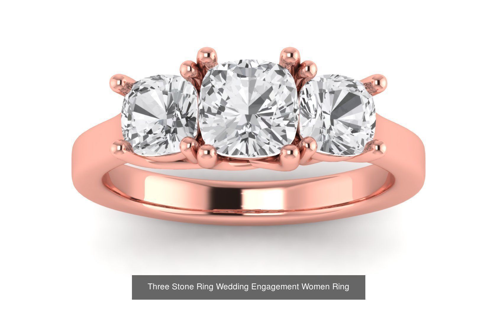 60 Three Stone Wedding Engagement Rings Collection _33