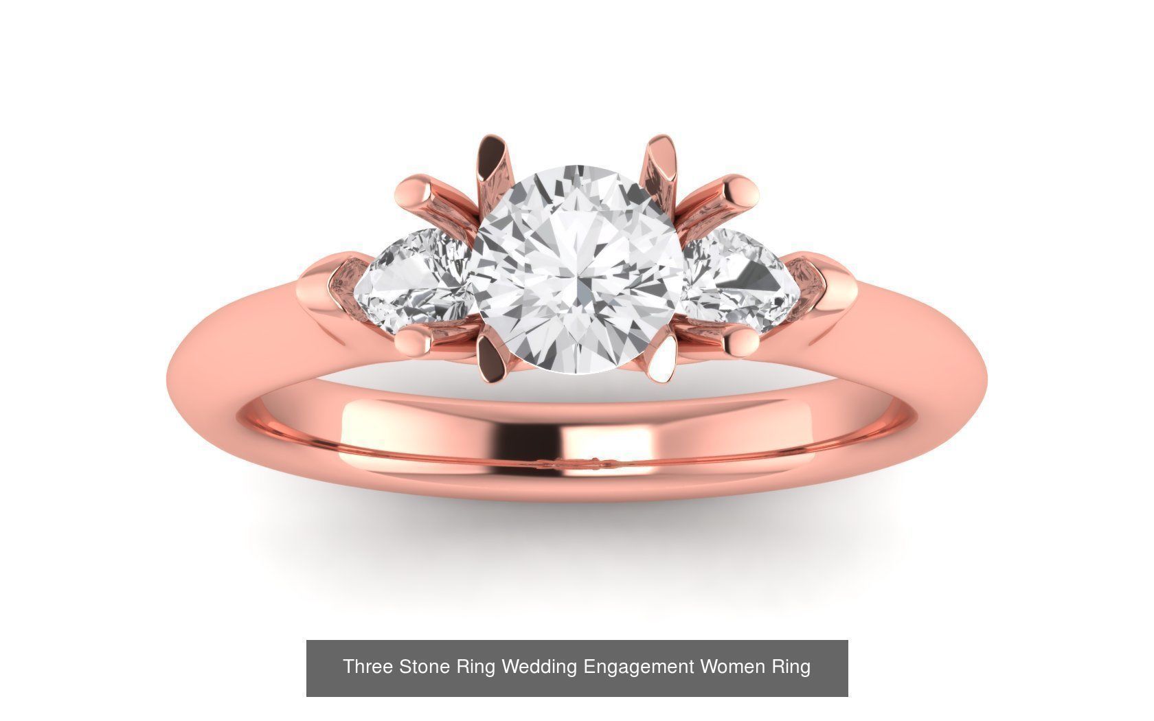 60 Three Stone Wedding Engagement Rings Collection _63