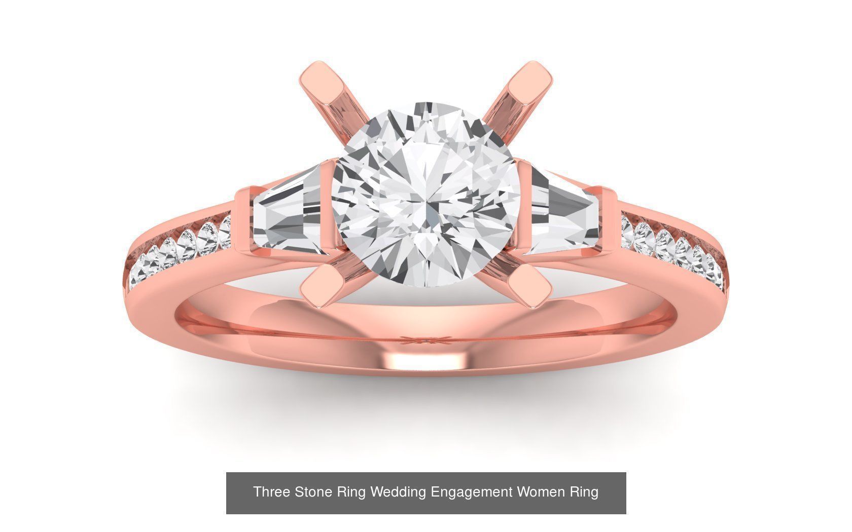 60 Three Stone Wedding Engagement Rings Collection _51