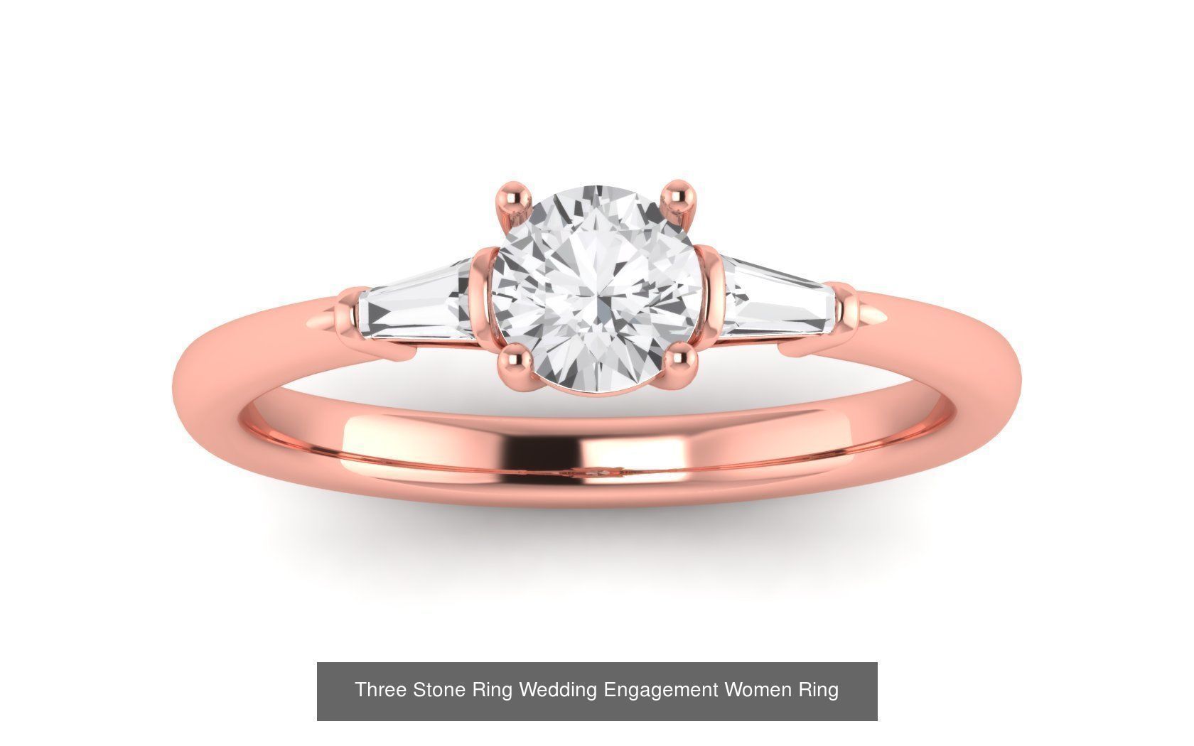 60 Three Stone Wedding Engagement Rings Collection _47