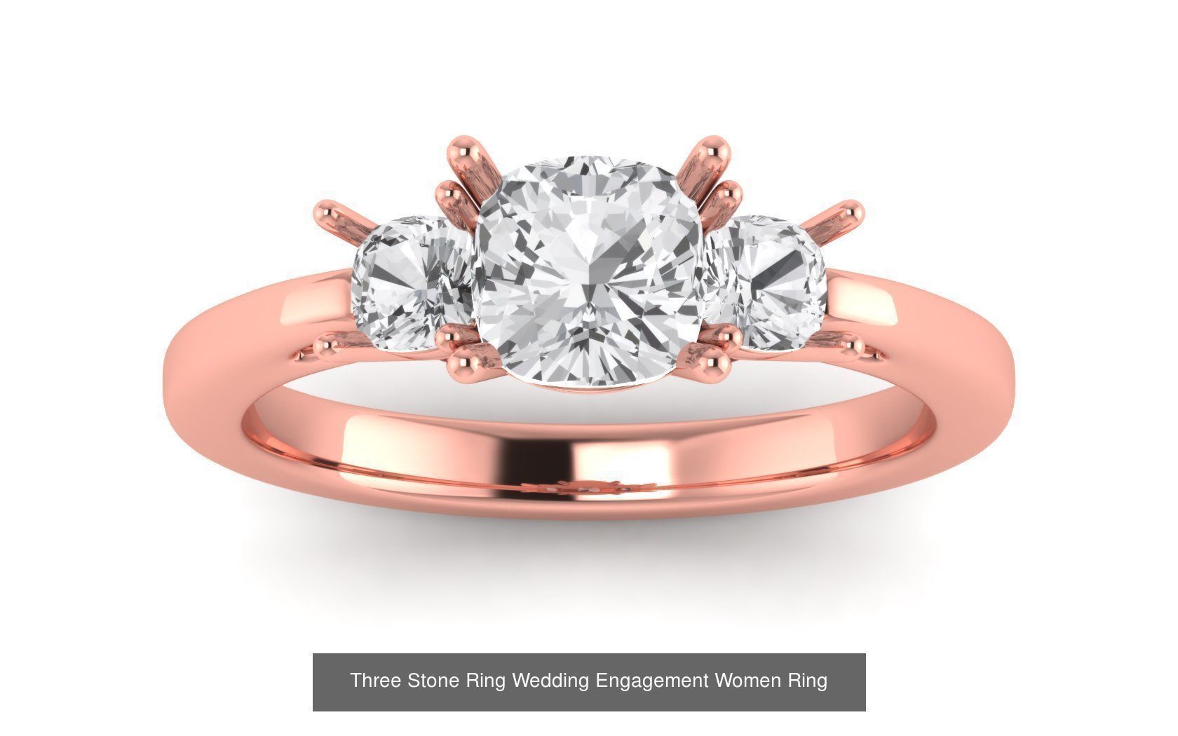 60 Three Stone Wedding Engagement Rings Collection _32