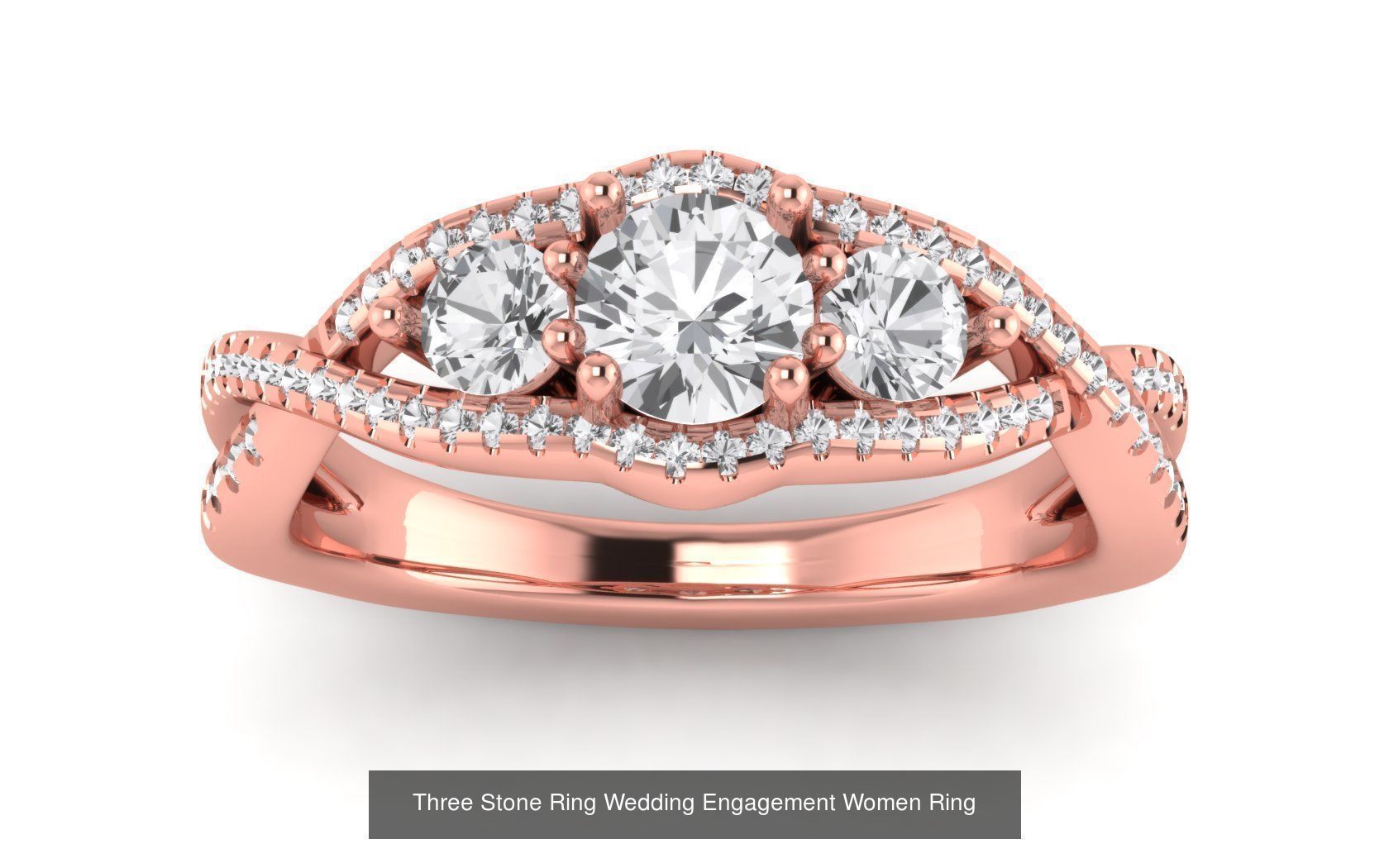 60 Three Stone Wedding Engagement Rings Collection _72