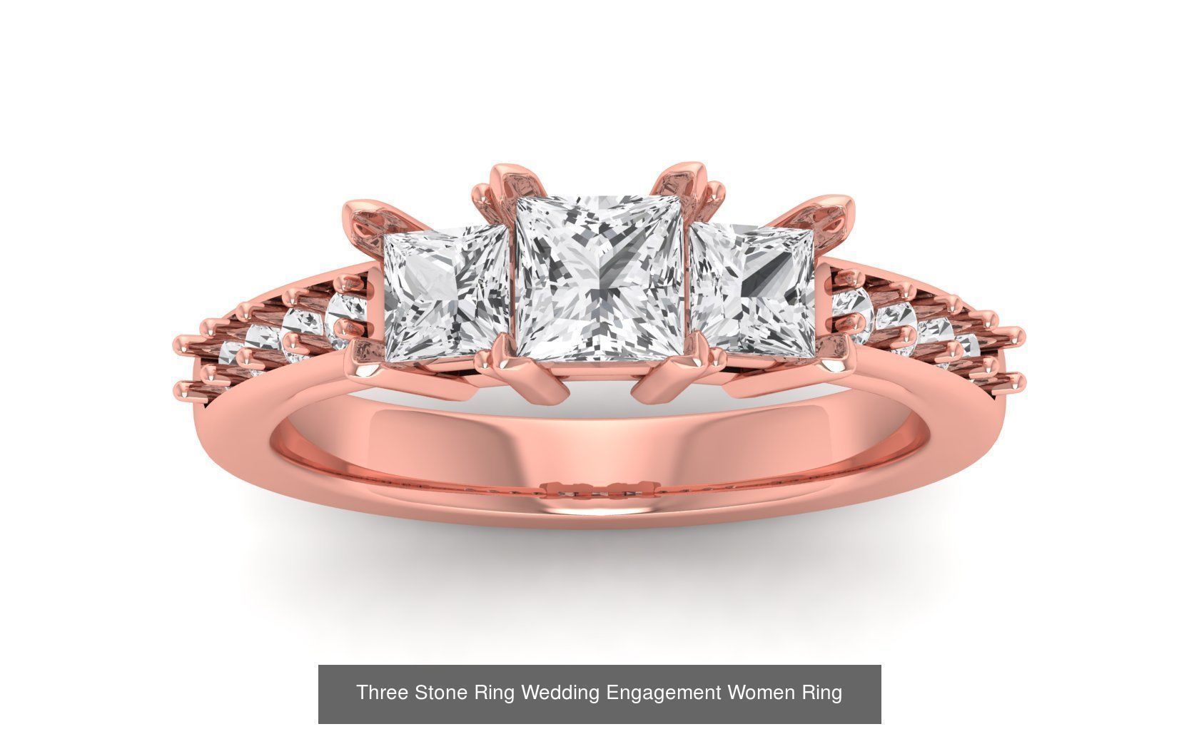 60 Three Stone Wedding Engagement Rings Collection _37