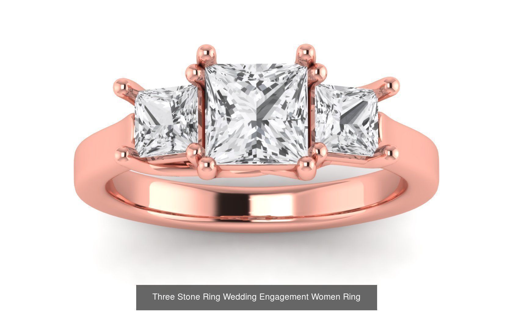 60 Three Stone Wedding Engagement Rings Collection _38