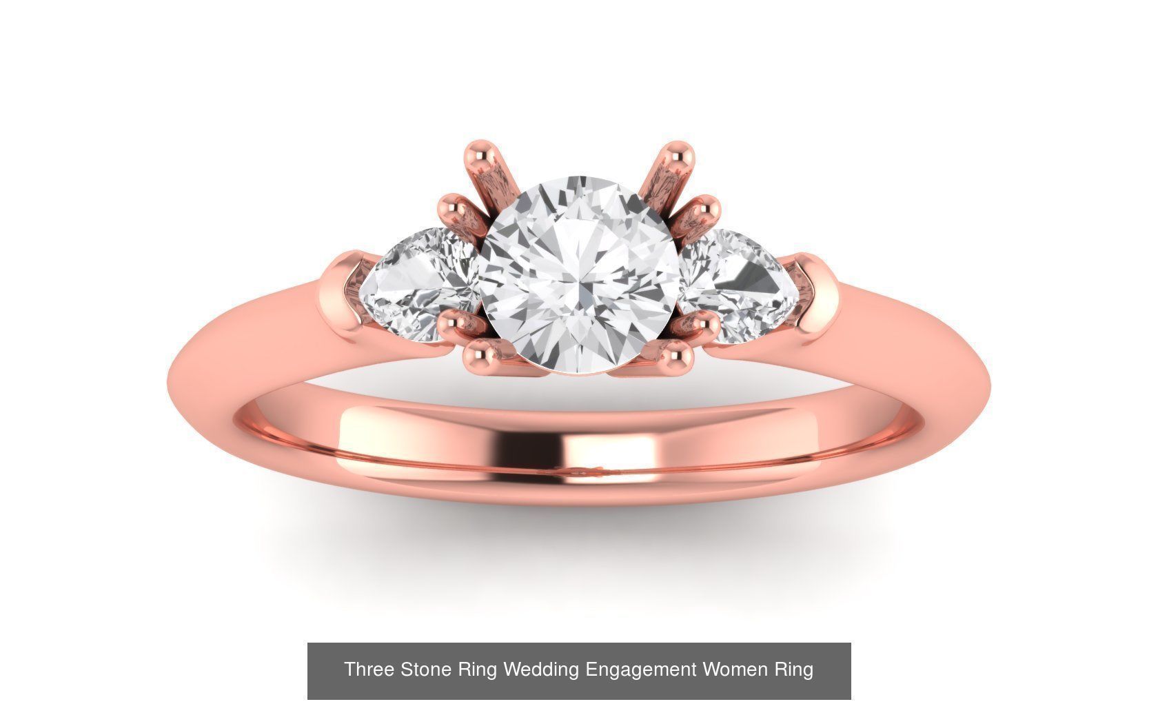 60 Three Stone Wedding Engagement Rings Collection _64