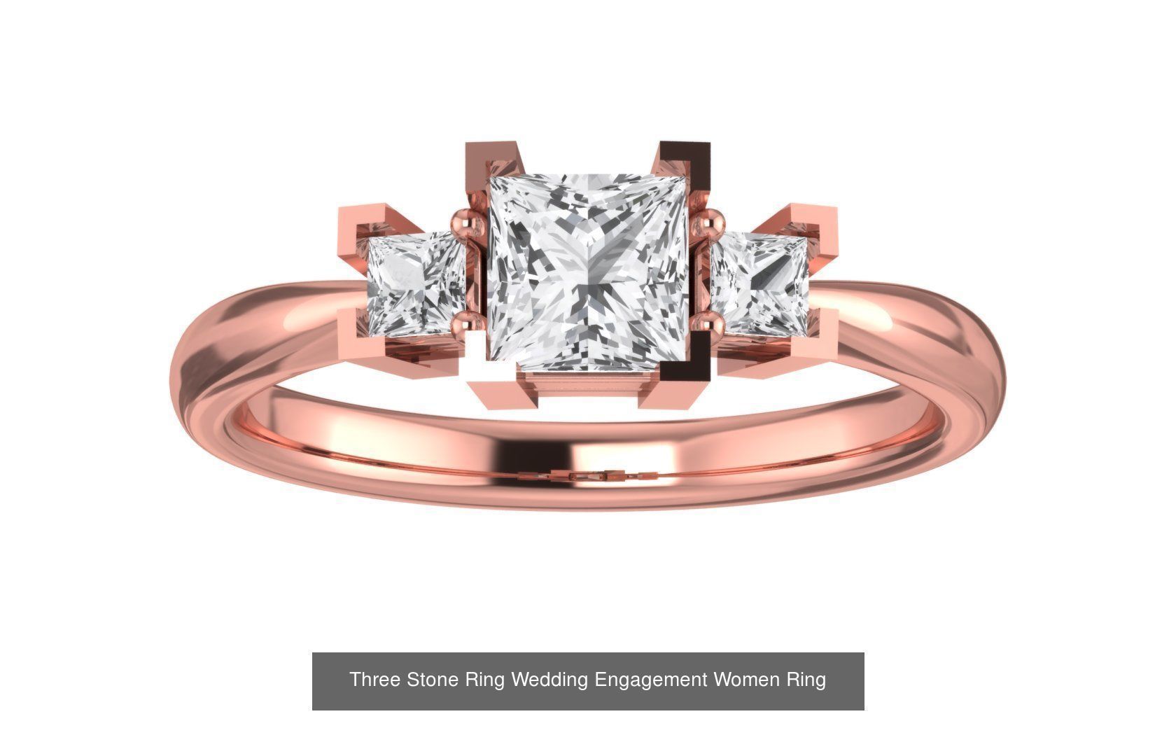 60 Three Stone Wedding Engagement Rings Collection _36