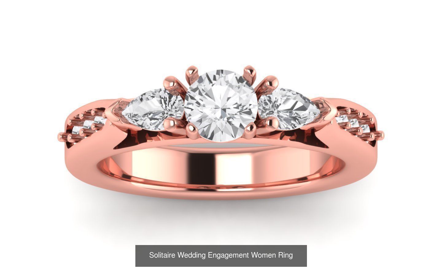 60 Three Stone Wedding Engagement Rings Collection _75