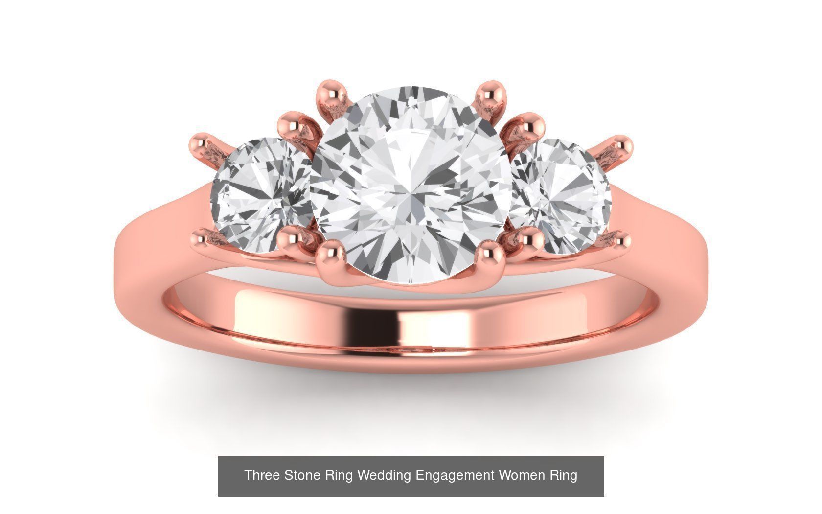 60 Three Stone Wedding Engagement Rings Collection _42