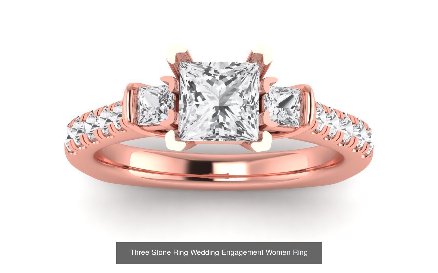 60 Three Stone Wedding Engagement Rings Collection _39