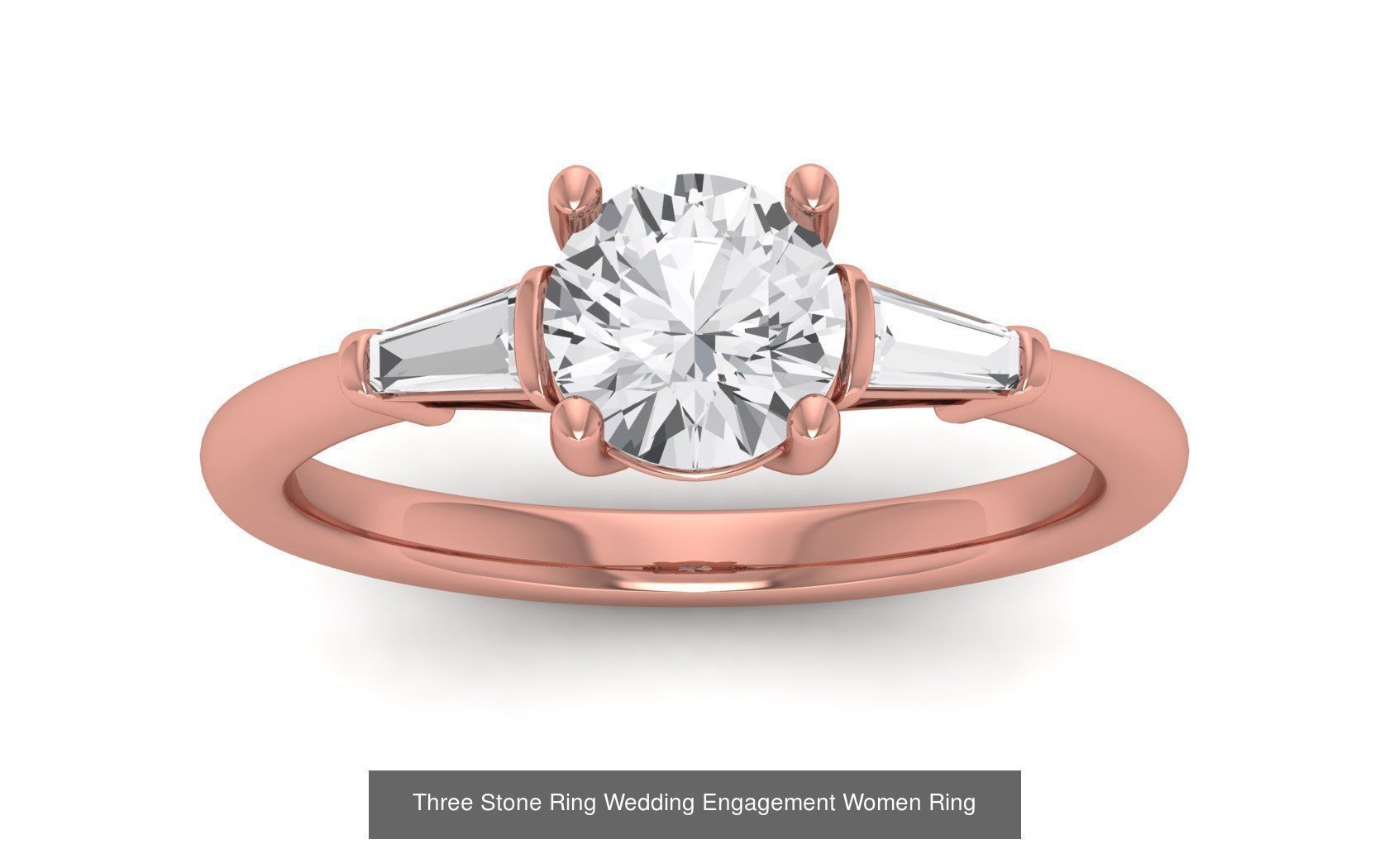 60 Three Stone Wedding Engagement Rings Collection _48