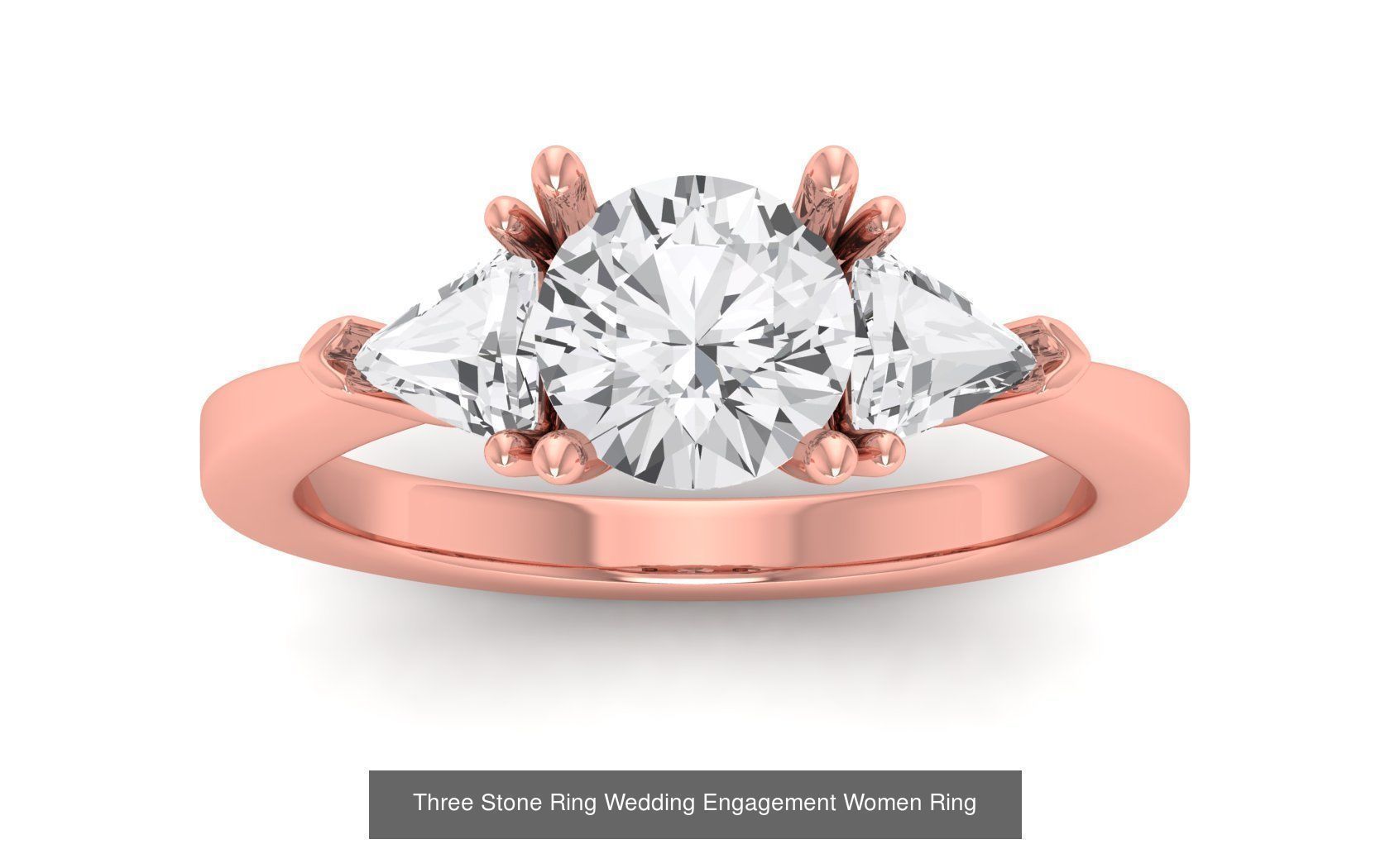 60 Three Stone Wedding Engagement Rings Collection _49