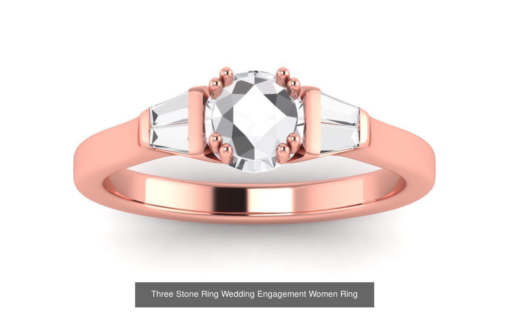 60 Three Stone Wedding Engagement Rings Collection _59