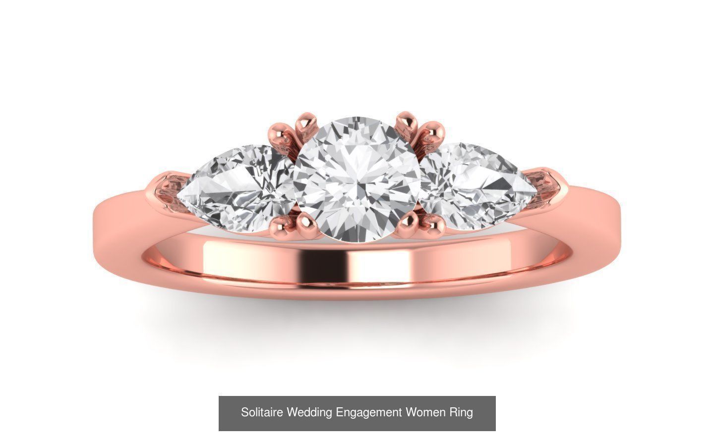 60 Three Stone Wedding Engagement Rings Collection _76