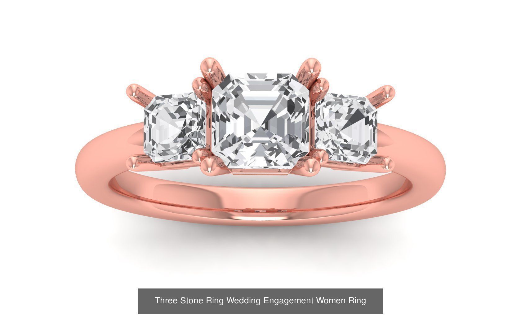 60 Three Stone Wedding Engagement Rings Collection _41