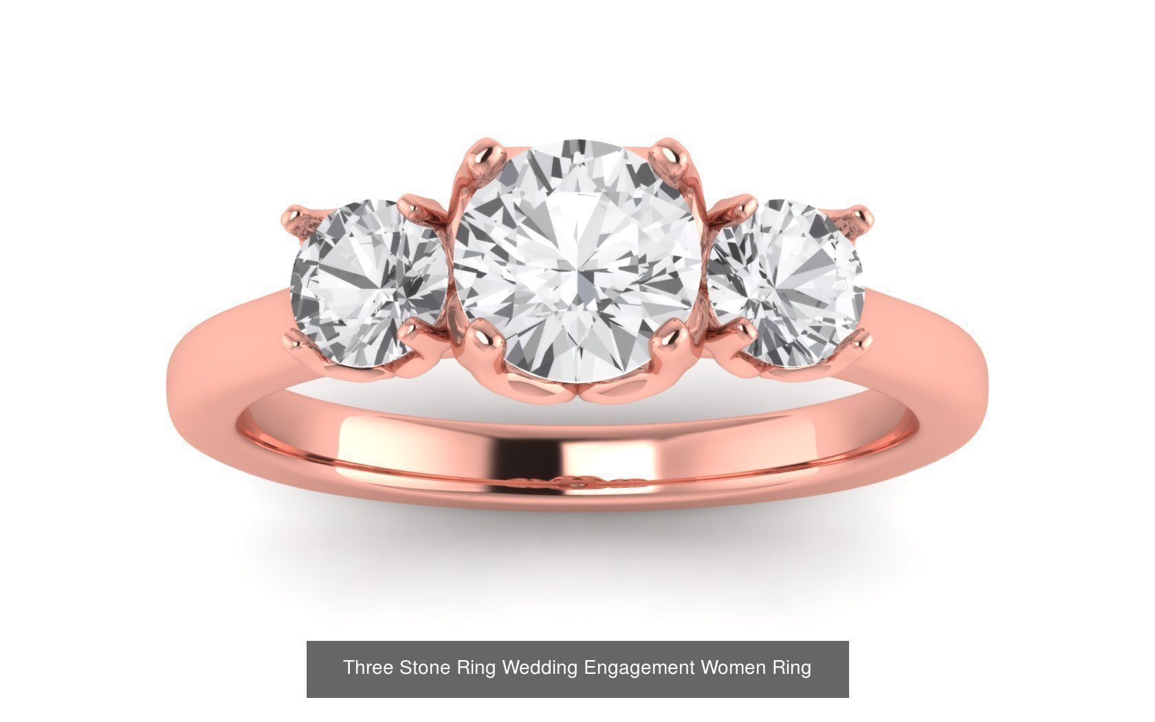 60 Three Stone Wedding Engagement Rings Collection _44