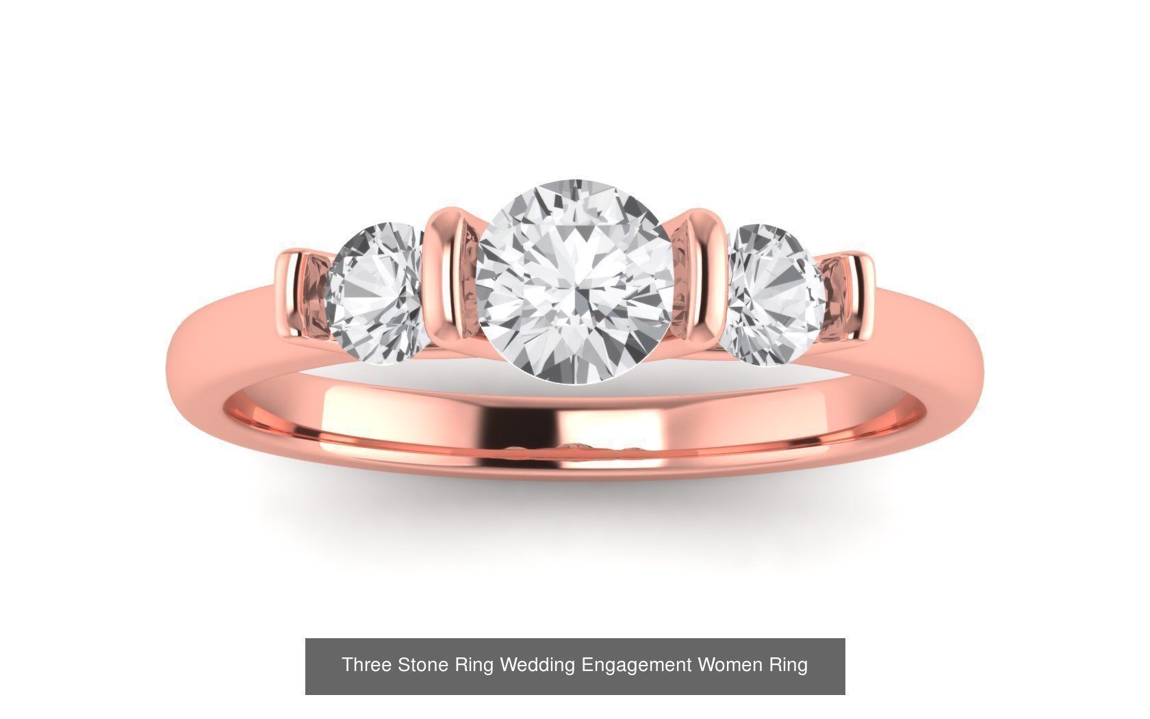 60 Three Stone Wedding Engagement Rings Collection _68