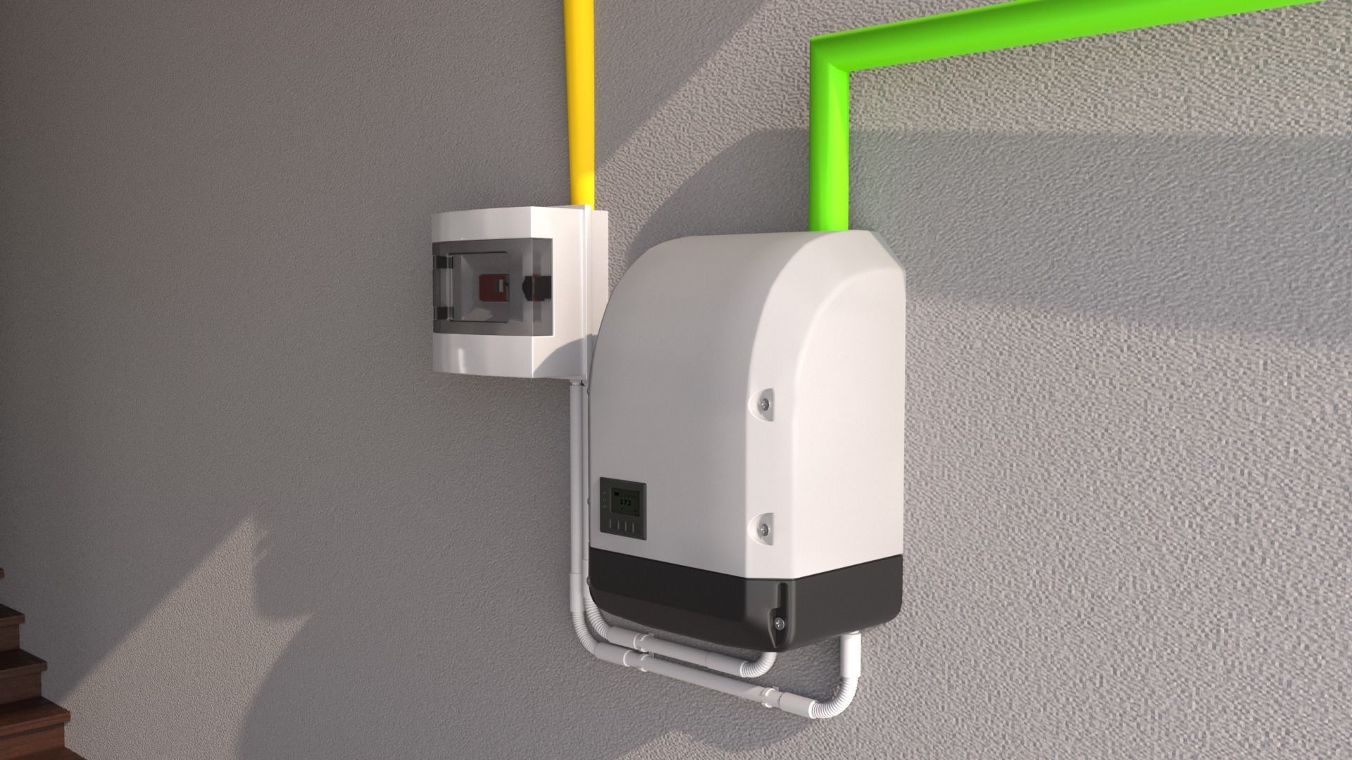 Home Solar Energy System 3D model_10