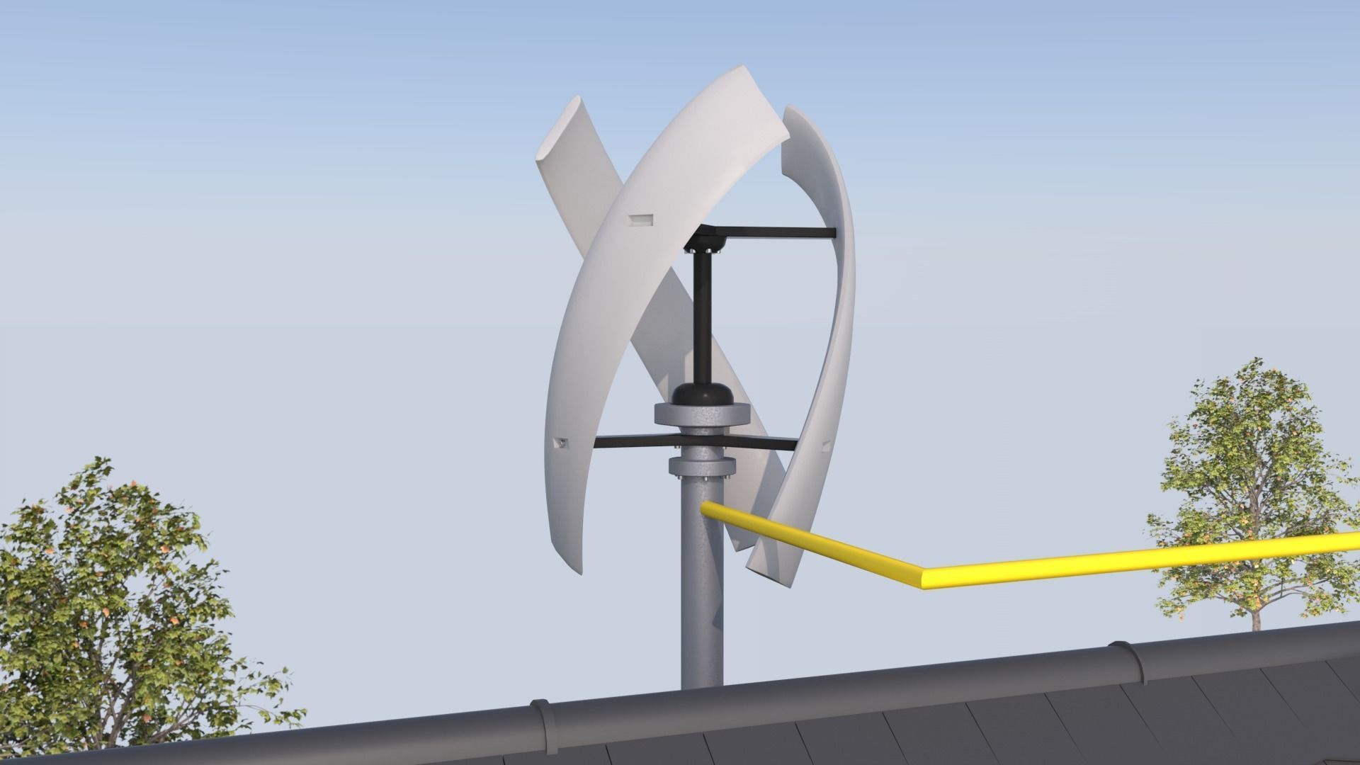 Home Solar Energy System 3D model_6