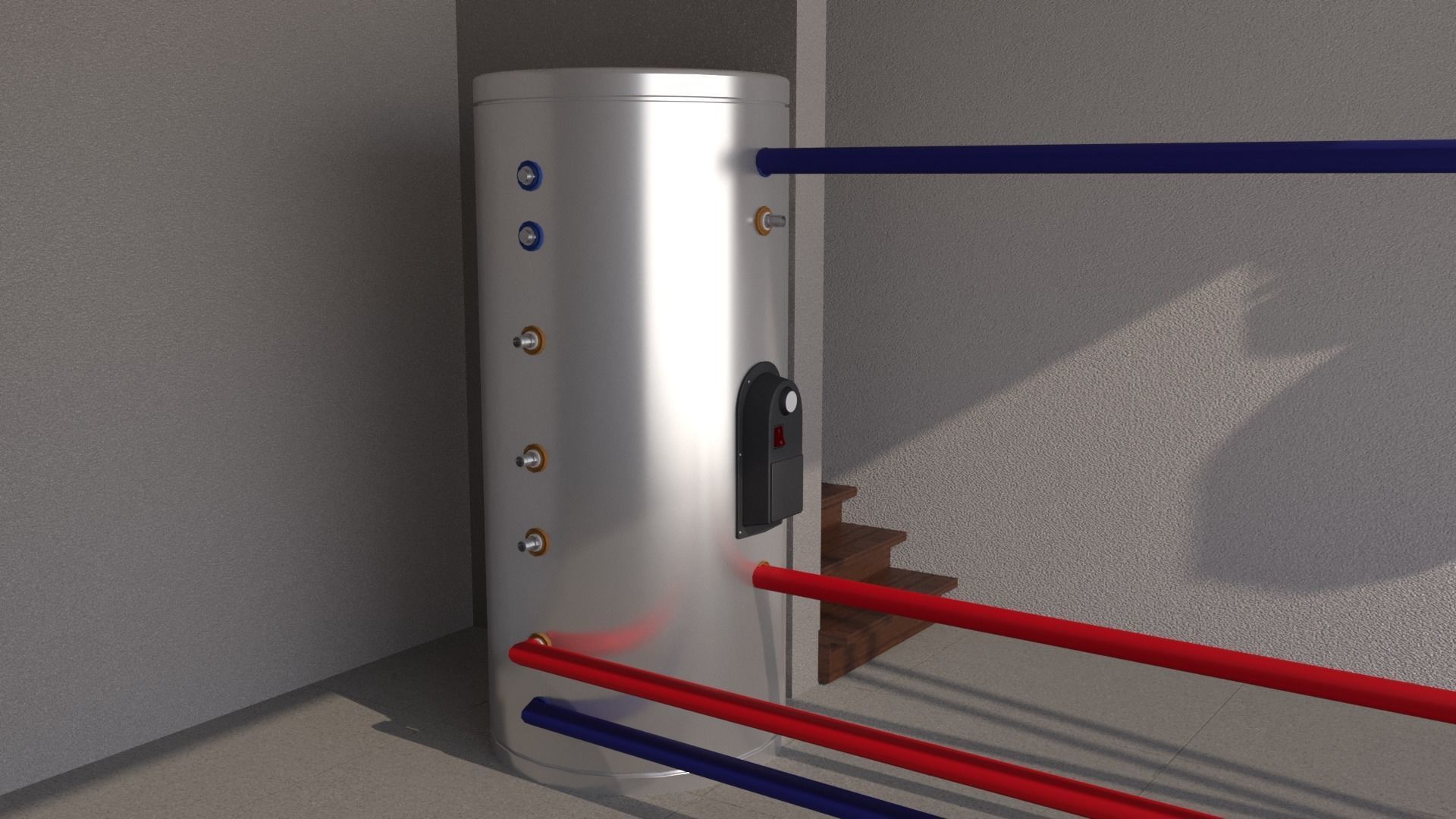 Home Solar Energy System 3D model_18